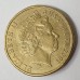 AUSTRALIA 2001 . ONE 1 DOLLAR COIN . ERROR . MISSING THE LETTER A IN DOLLAR